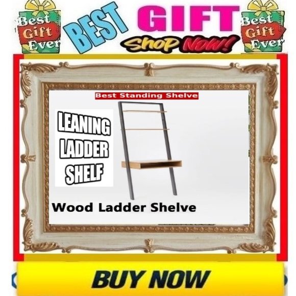 ✅🗣🚨🔴SALE🔴📢LEANING DESK Wall LADDER SHELVES Modular UNIT🚨📢🤑BUY NOW🤑🛍️